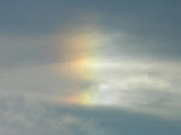 Rainbow Sundog cloud phenomenon