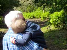 Grandfather and grandson