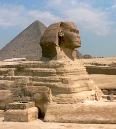 Sabian Symbol for Sagittarius 14: The Pyramids and the Sphinx.